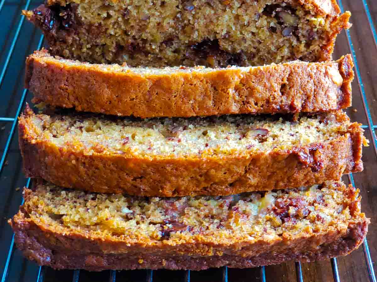 Chocolate Chip Pecan Banana Bread