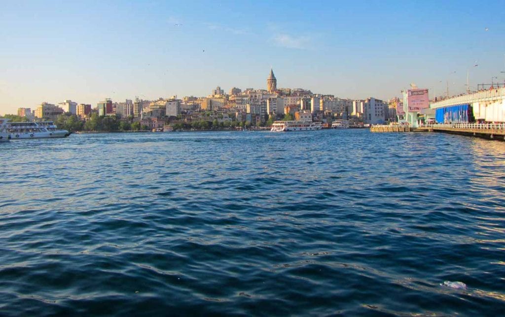 View across the Bosphorus in Istanbul