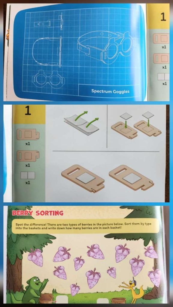 Spectrum Goggles booklet inside instructions (Custom)