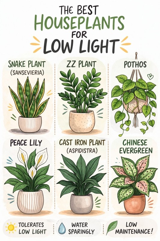 Picotgram of best Houseplants for Low Light