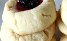 5 Ingredient Strawberry Jam Thumbprint Cookies