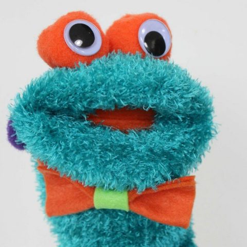 DIY Cute Monster Sock Puppet