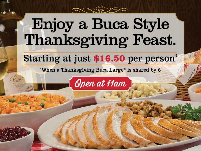 Thanksgiving  Buca di Beppo