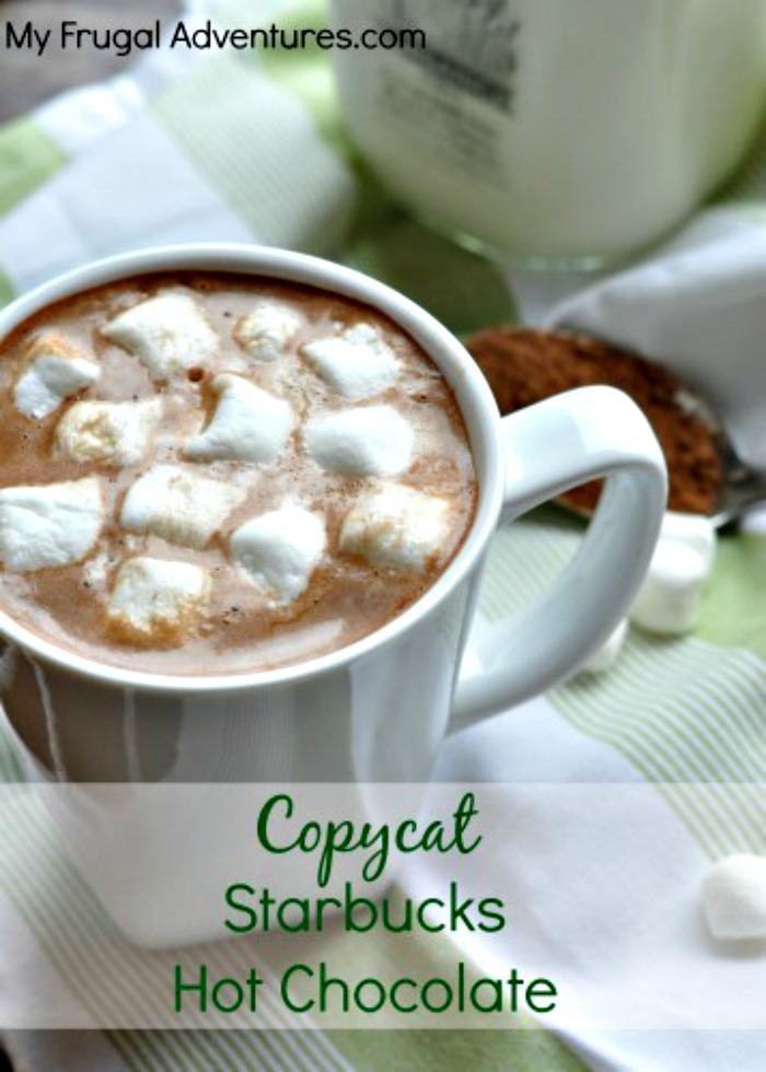 Copycat Starbucks Hot Chocolate  by My Frugal Adventures