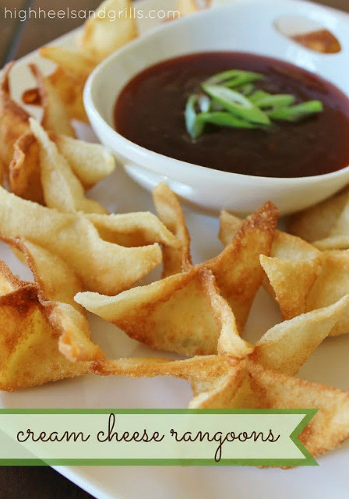 Cream Cheese Rangoons from High Heels & Grills