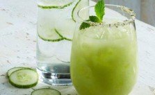 Cucumber Basil soda from CPK