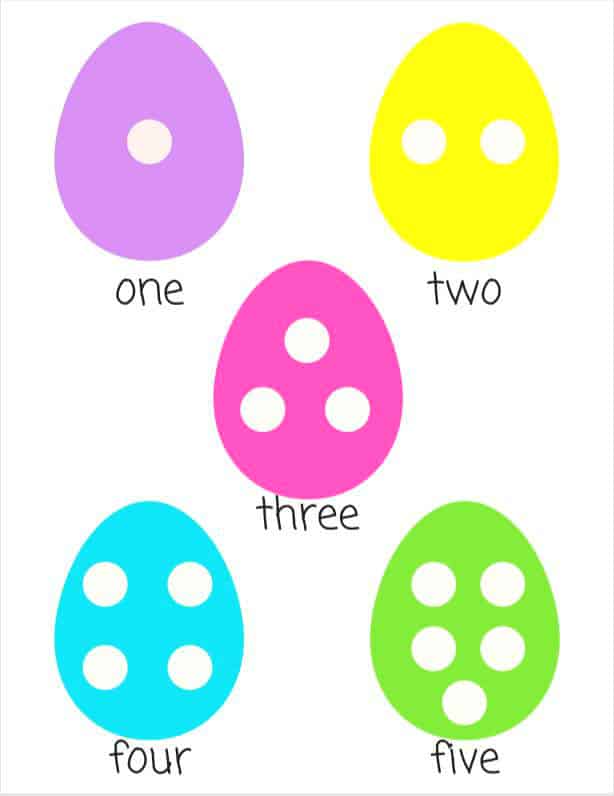 Easter Egg Printable Worksheet