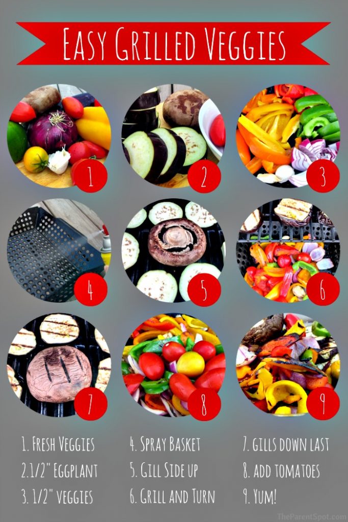 Easy Grilled Mixed Vegetables in a Basket