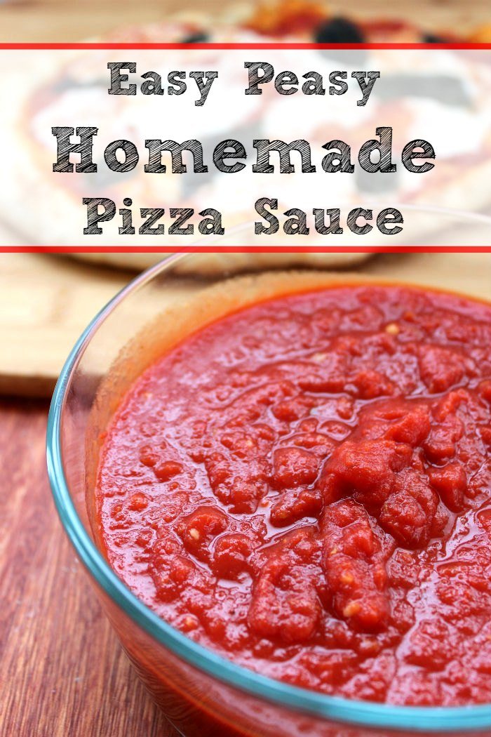 Easy peasy homemade pizza sauce