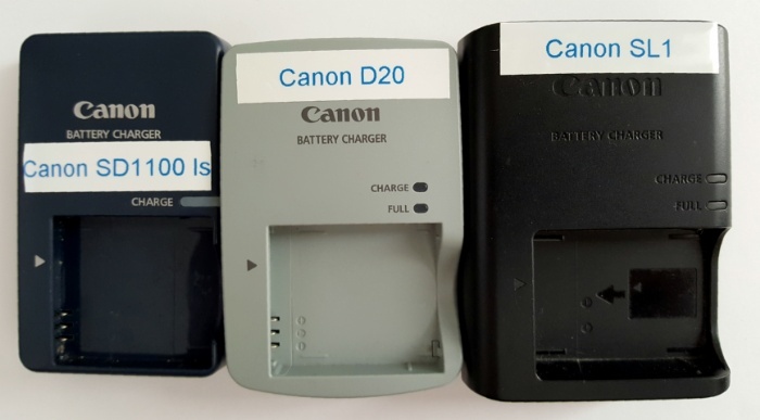 Electronic chargers in a row with the DYMO LabelManager 160P Label Maker