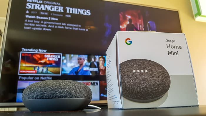 Google Home Mini and box