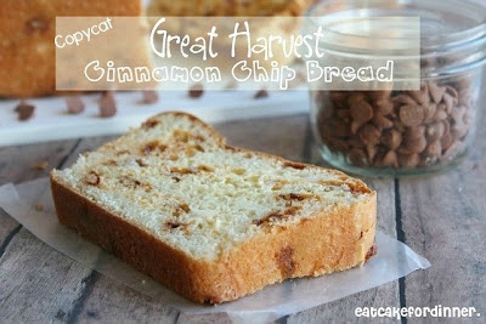 Great Harvest Cinnamon Chip Bread from Eat Cake for Dinner