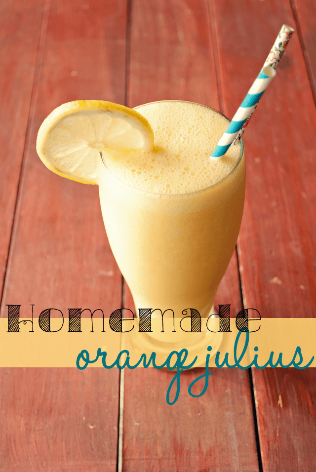 Homemade Orange Julius from Mrs Three in Three