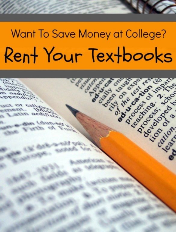 How Save Money at College: Rent Your Textbooks