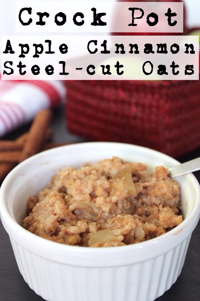 Apple Cinnamon Steel Cut Oats You Can Make Ahead