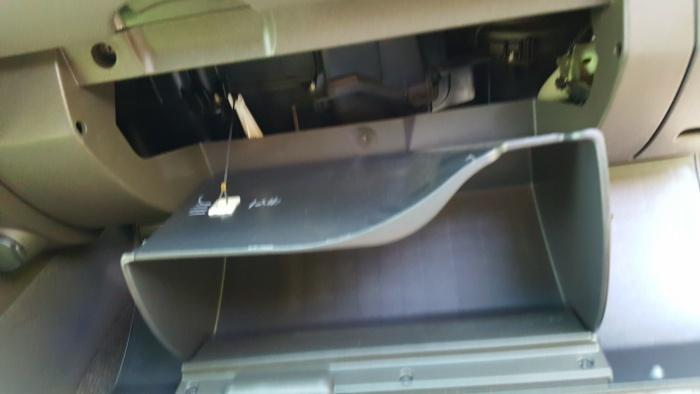 Installing FRAM cabin air filter behind glove compartment