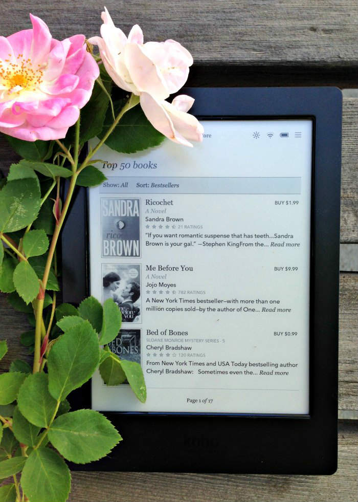 Kobo Aura H2O Top 50 books