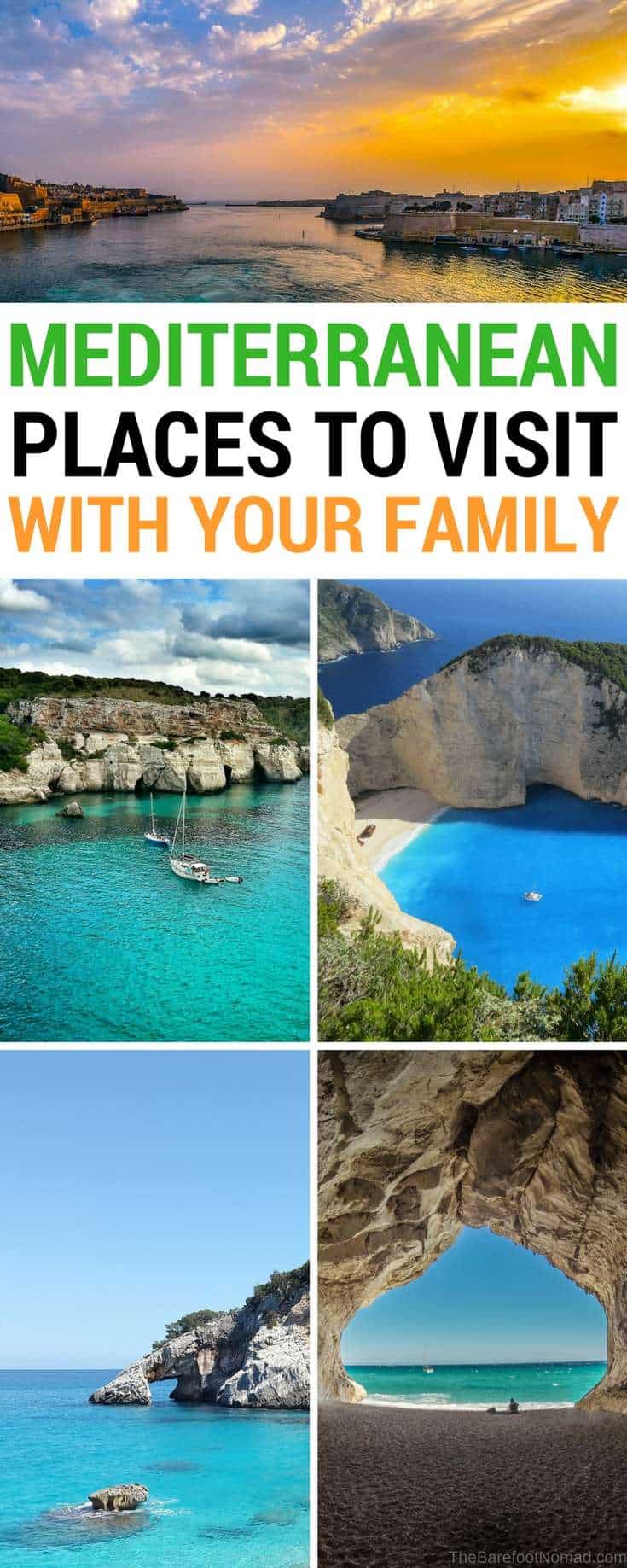 Mediterranean destinations to visit as a family