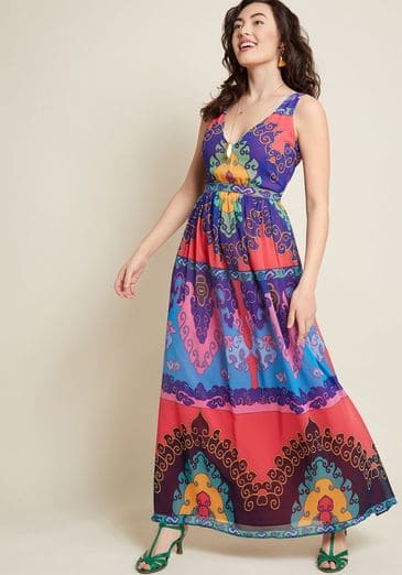 flattering dress for big bust and tummy