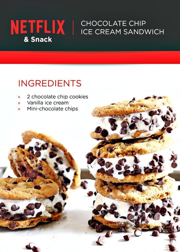 Netflix chocolate chip ice cream sandwiches