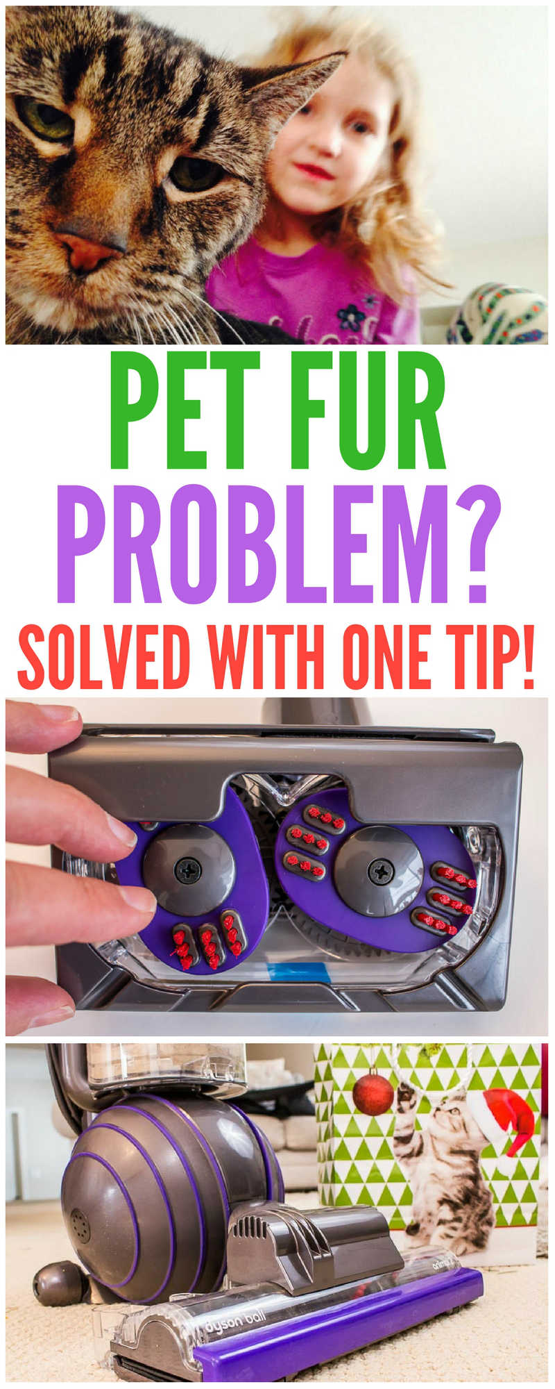 Are you tired of the mess from your dog or cat? We have one tip that will solve your pet fur removal problem forever.