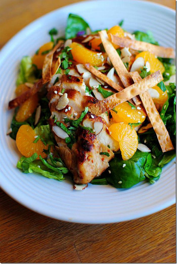 Panera Asian Sesame Chicken Salad from Iowa Girl Eats