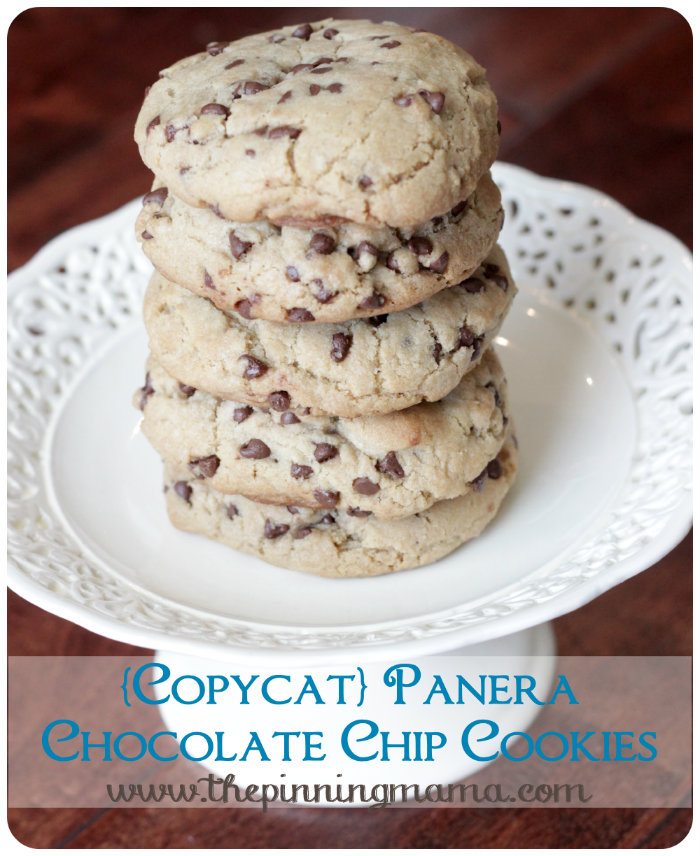 Panera Chewy Chocolate Chip Cookies by The Pinning Mama