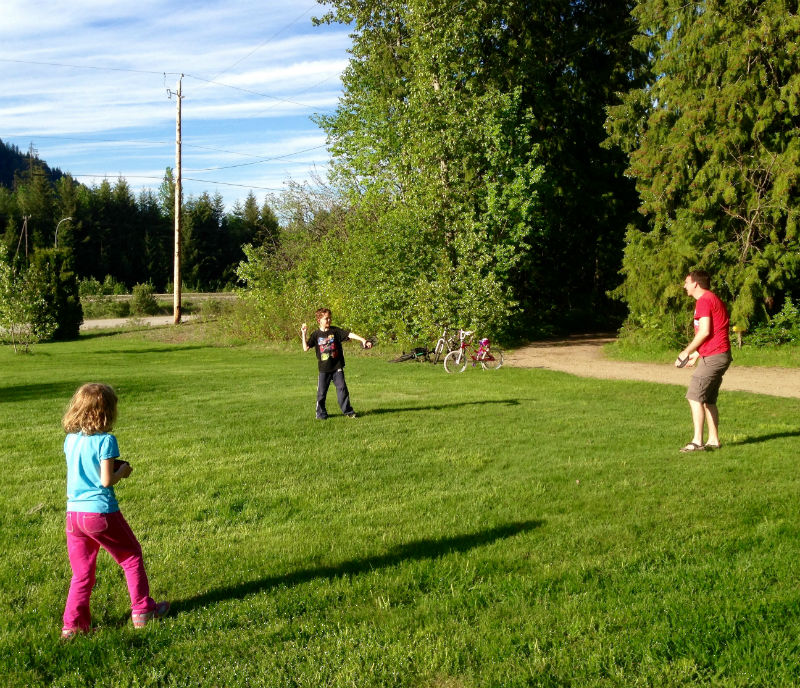 Playing Ball in the park