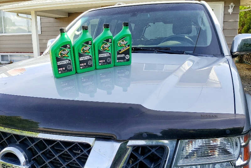 Quaker State Advanced Durability Motor Oil on Nissan