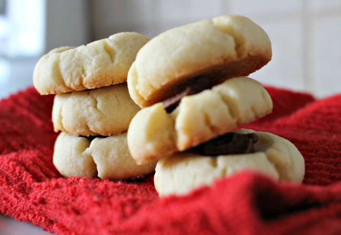 Smuckers Strawberry Jam Thumbprint cookies so good