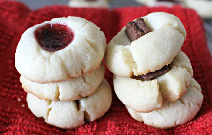 Smuckers Strawberry Jam Thumbprint cookies