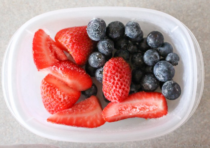 Strawberry Blueberries Frozen for Yonanas Frozen Dessert Maker