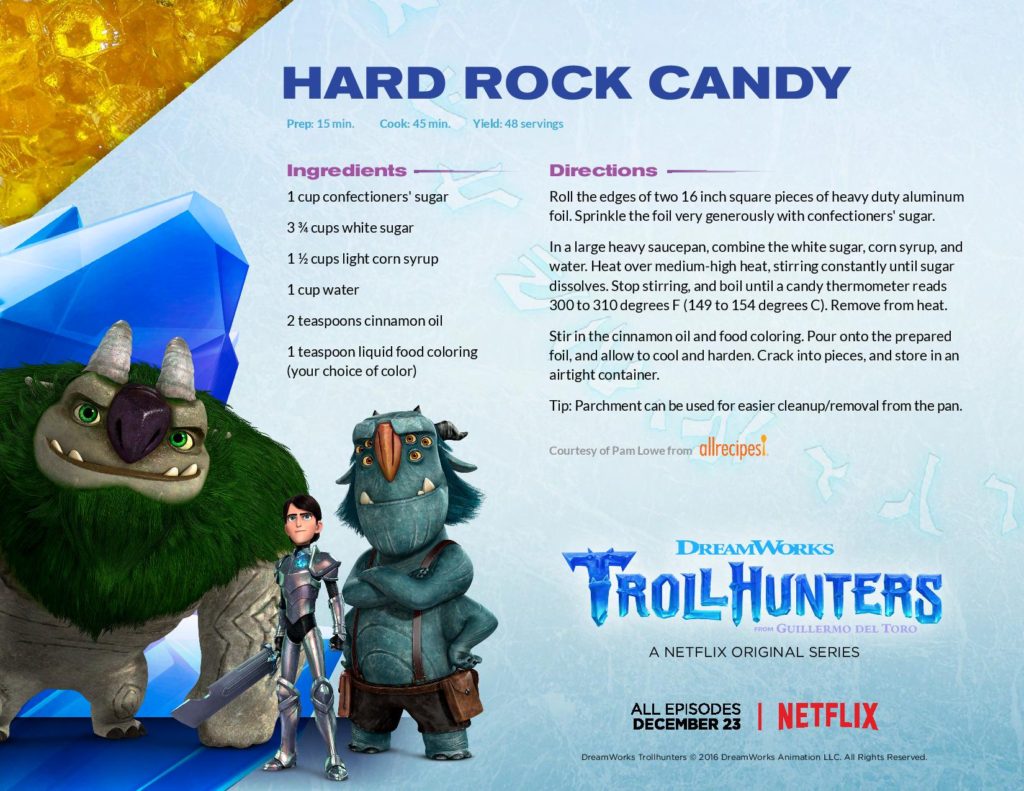 Trollhunters Rock Candy Recipe