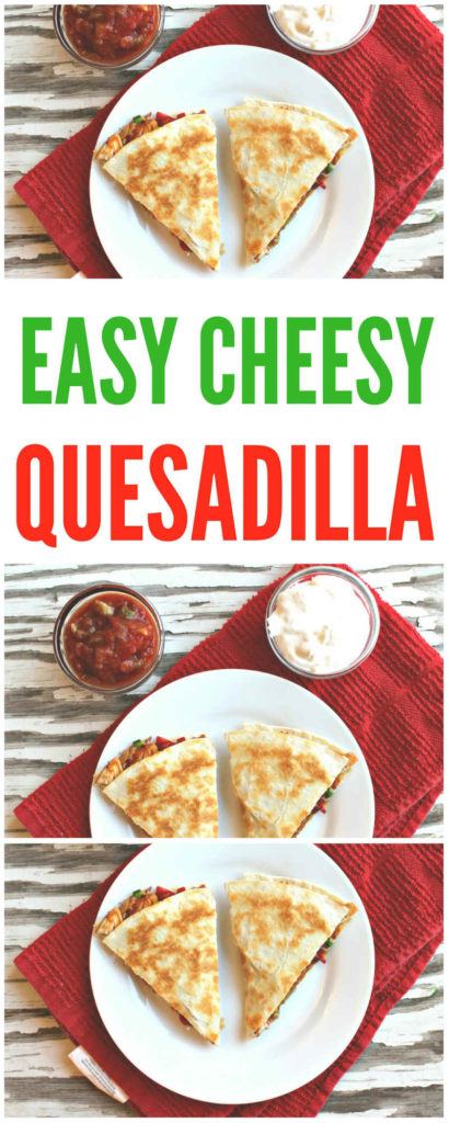 easy cheesy veggie quesadilla wit tofu