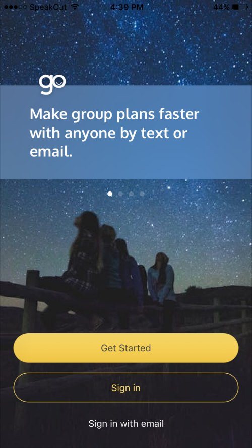 goHappy make group plans faster