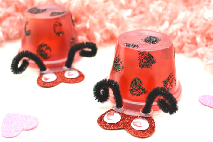 jello valentines kids craft ladybug