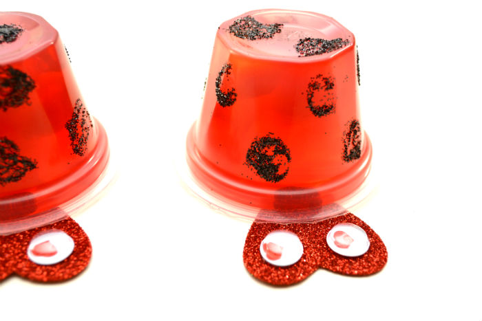 ladybug jello craft