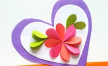 mothers day heart of paper for teens w