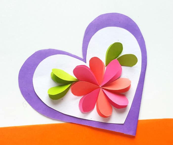 mothers day heart of paper for teens w