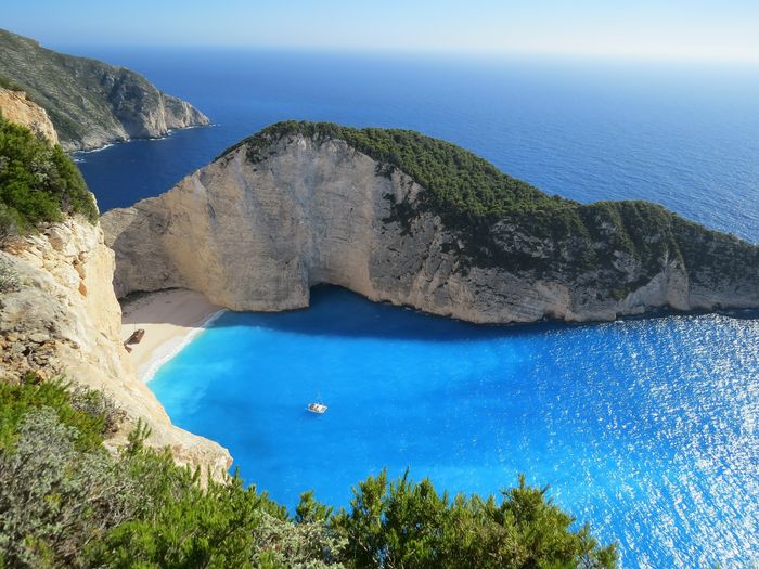 sea bay waterfront beach corfu greece Pxaby