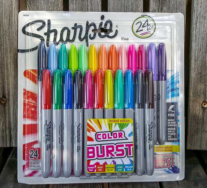 Sharpie (R) Color Burst Permanent Markers, Ultra-Fine Point, Assorted  Colors, Pack Of 24 - (R) Color Burst Permanent Markers, Ultra-Fine Point,  Assorted Colors, Pack Of 24 . shop for Sharpie products in